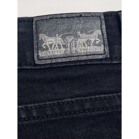 LEVI'S Womens SIZE 11M (30x32) Black 524 Skinny Seamed JEAN w/ Extra Pockets EUC - Picture 3 of 6